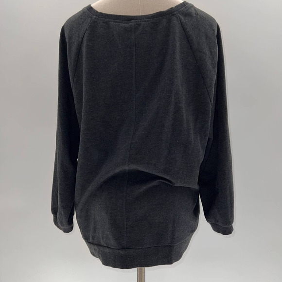 Victoria's Secret Gray with Sequin Graphic Crew Neck Pull Over Sweater- M - Picture 3 of 13